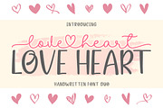 Love Heart Font Duo, a Script Font by Rotterlab Studio (Thumbnail 1 of 8)