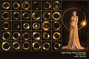 Golden Rings Light Overlays, a Layer Style Add-On by HappyNews (Thumbnail 3 of 5)