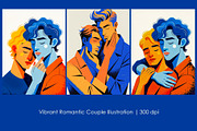Vibrant Romantic Couple Illustration, a Person Illustration by StockVerse Creative (Thumbnail 1 of 4)
