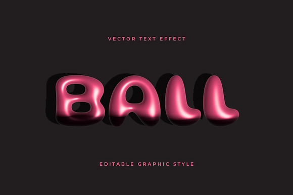 Shiny Balloon Text Effect preview 3