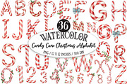 Candy Cane Christmas Alphabet, an Illustration by Designking (Thumbnail 1 of 5)