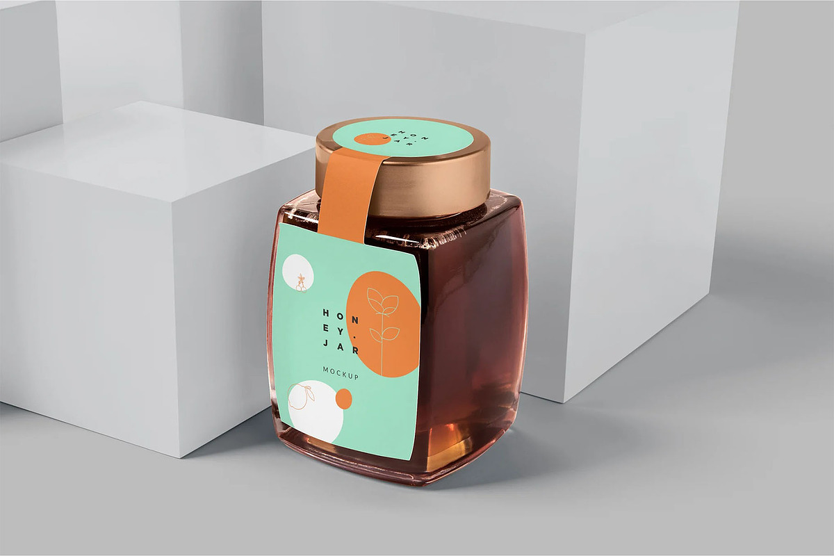 Honey Jar Mockups, a Product Mockup by megostudi0 (Photo 7 of 8)
