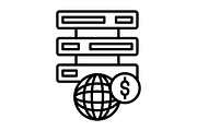 Hosting Server Line Icon, an Outline Icon by Pexelpy (Thumbnail 2 of 2)