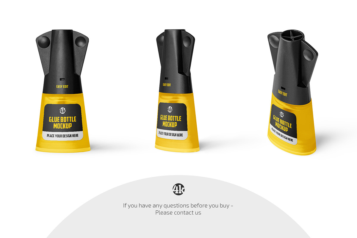 Super Glue Bottle Mockup Set, a Packaging Mockup by Country4k (Photo 4 of 4)