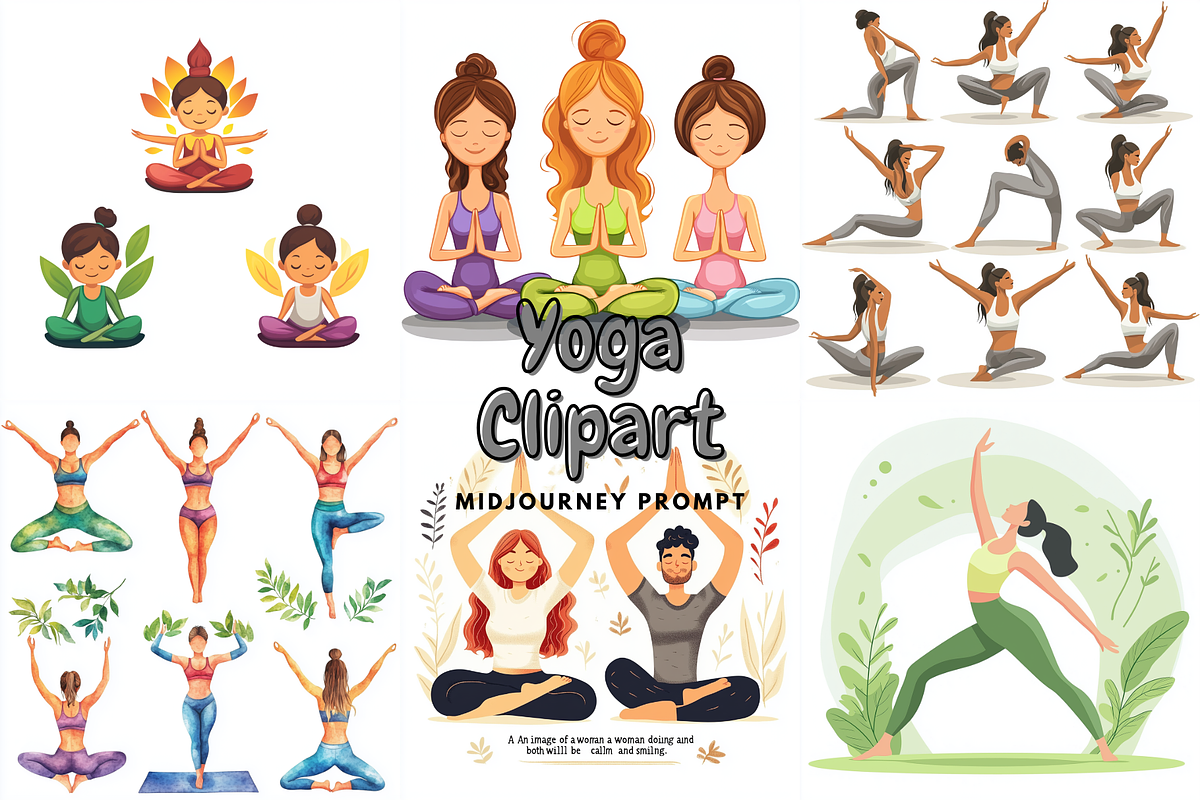 Prompt Yoga Clipart, a Person Illustration by Creative design (Photo 1 of 7)