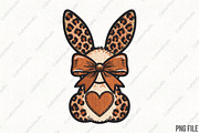 Leopard Coquette Easter Bunnngy PNG, an Illustration by CraftArtStudio (Thumbnail 1 of 4)