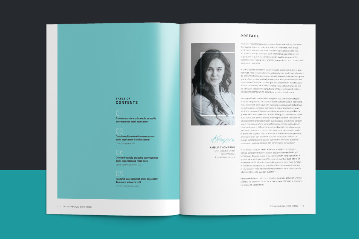 Case Study Booklet, a Brochure Template by DesignJanala (Photo 2 of 11)