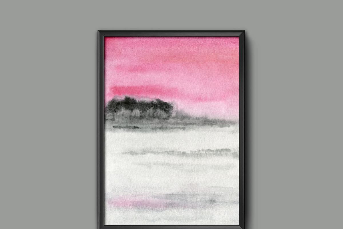 Misty Watercolor Landscapes, a Background Graphic by Marmoris.Arts (Photo 4 of 18)