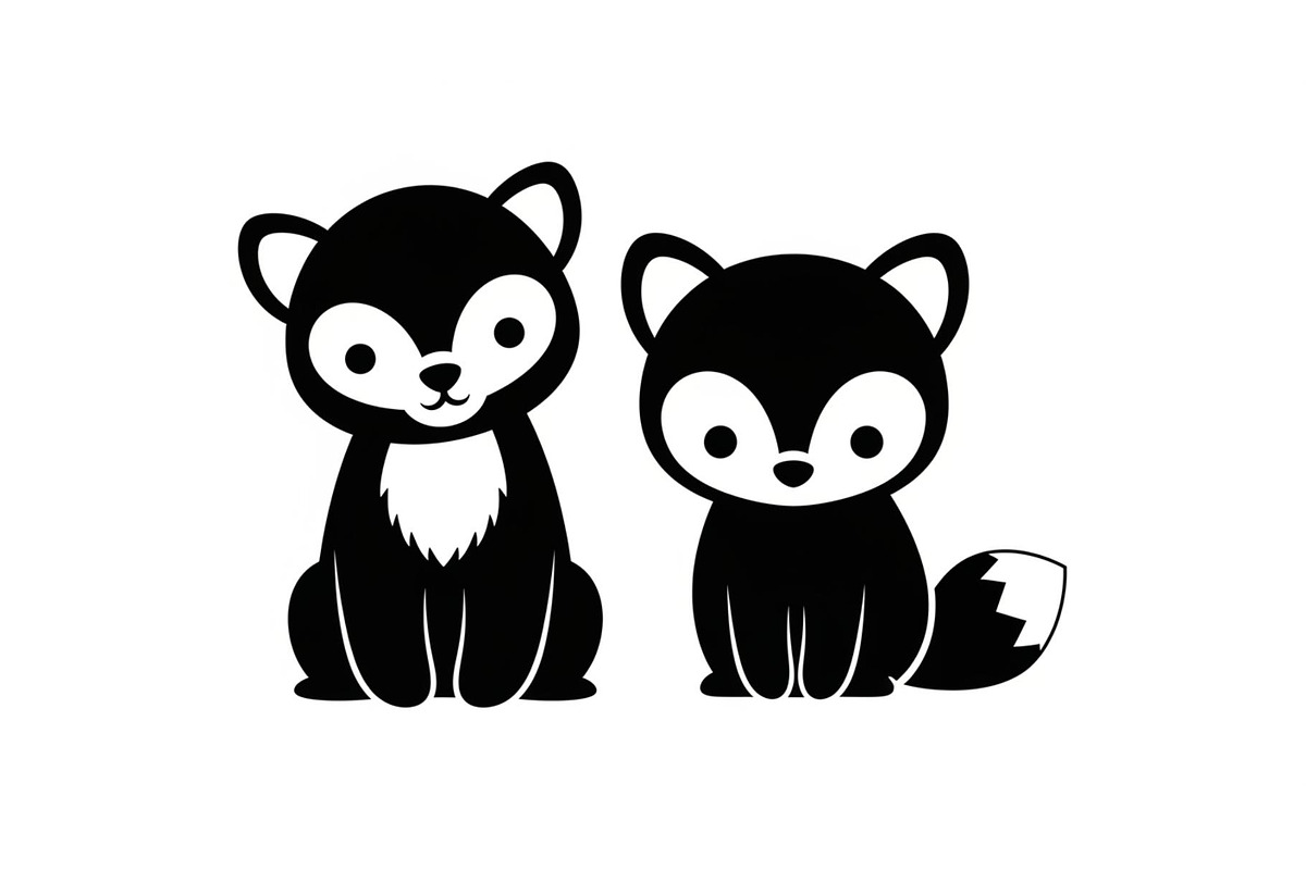 Cute Forest Animal Silhouette Bundle, an Illustration by Creativeshirt (Photo 23 of 54)
