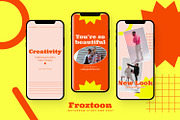 Froztoon - Instagram Stories & Post, a Social Media Template by MYDesign (Thumbnail 3 of 5)