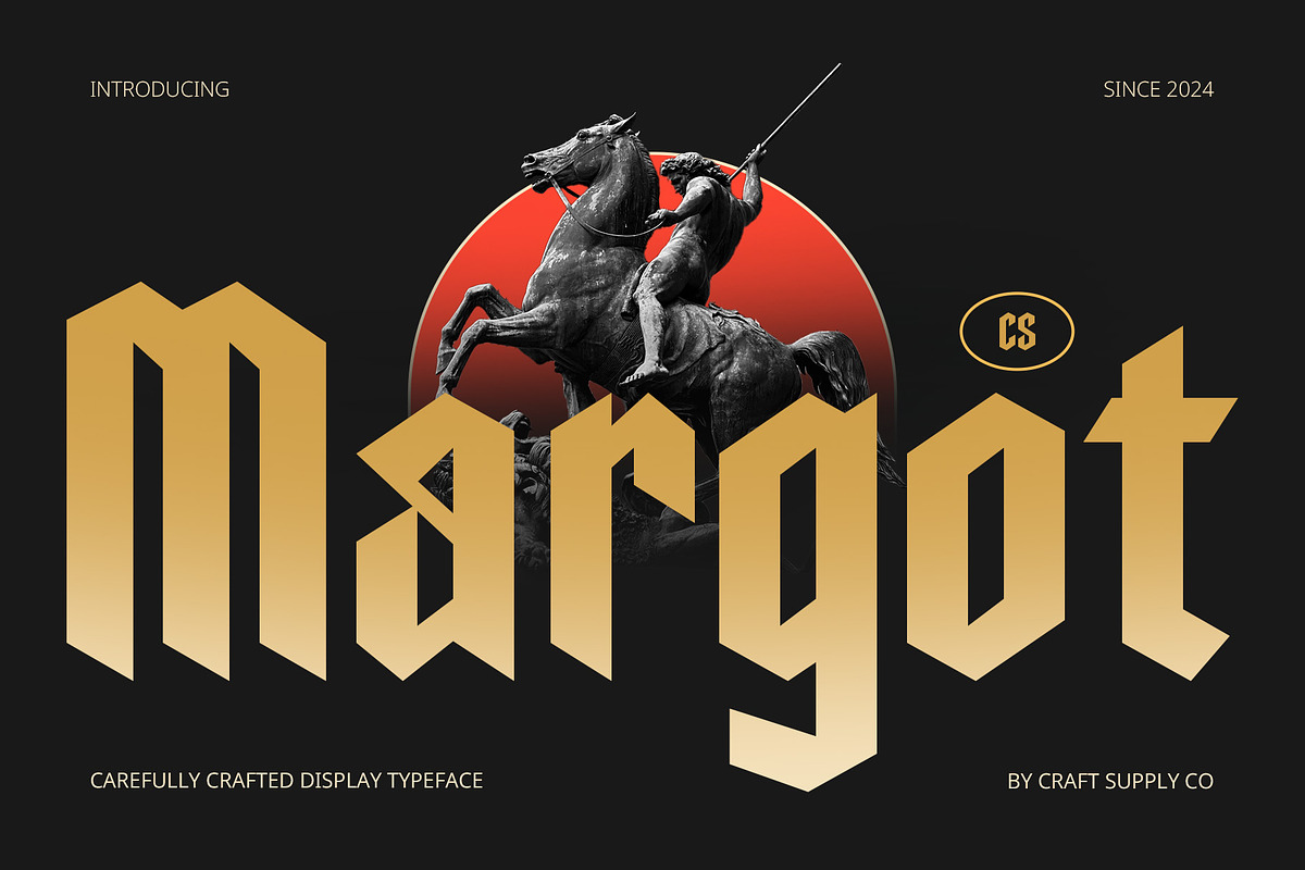 CS Margot – Blackletter Font, a Blackletter Font by Craft Supply Co. (Photo 1 of 8)