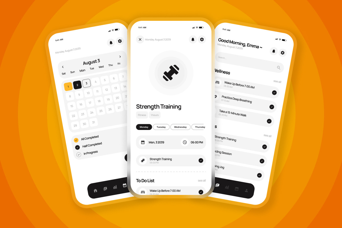 Biora - Habit Tracker Mobile App, an App Template by twinstd (Photo 4 of 5)