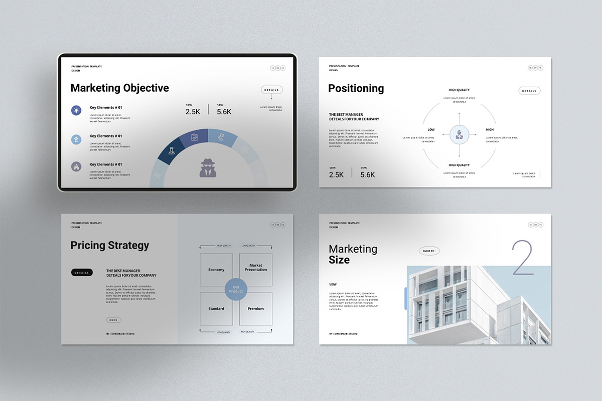Marketing Plan Presentation Template, a Presentation Template by Dream-Lab (Photo 3 of 8)