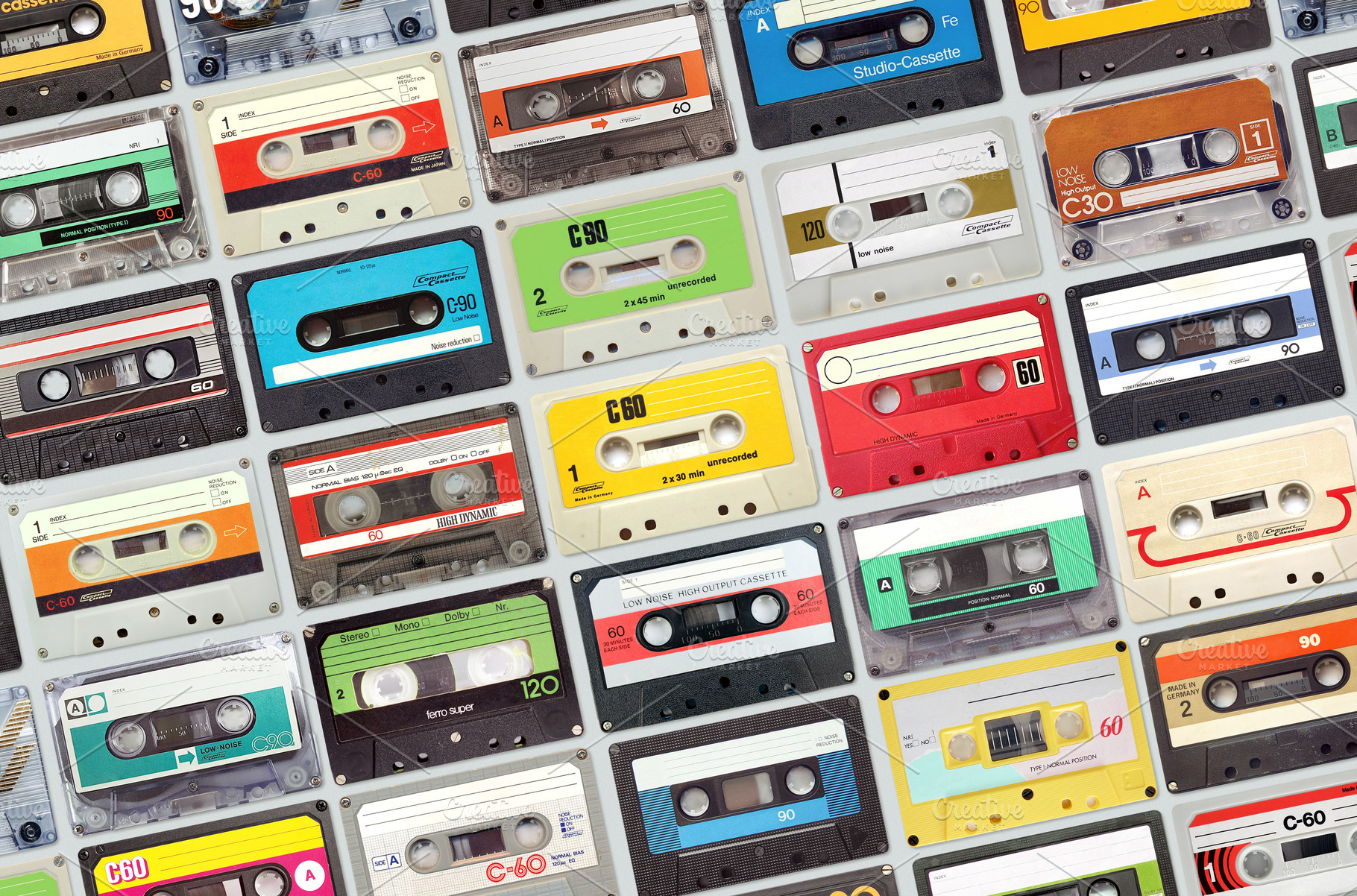 Retro audio compact cassettes, a Technology Photo by BOOCYS