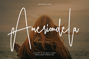 Ameriondela Luxury Classy Font, a Script Font by Maulana Creative (Thumbnail 1 of 11)