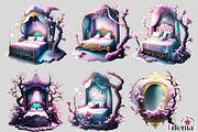 Cherry Blossom Sakura Interior #2, a Seasonal Illustration by EdeniaArtStudio (Thumbnail 8 of 8)