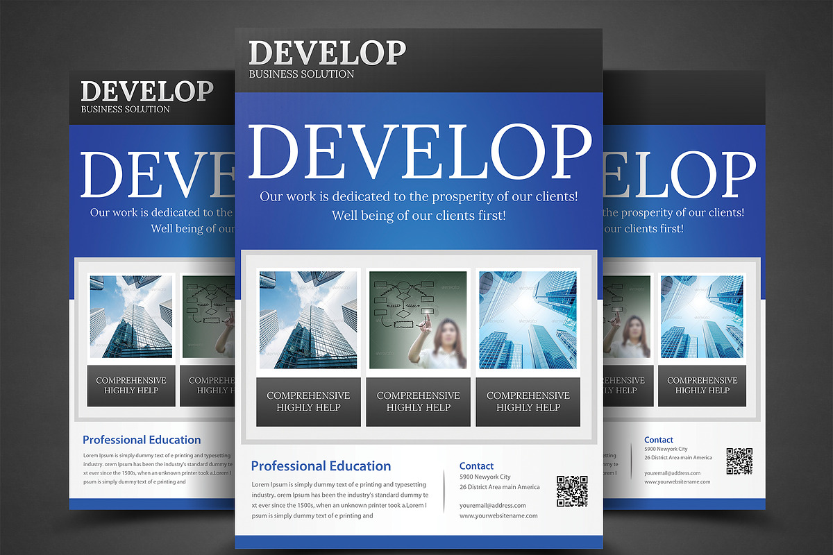 Corporate Business Flyer Template, a Flyer Template by AfzaalGraphics (Photo 1 of 4)