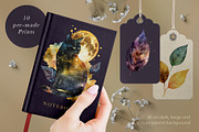 Cat Watercolor Magic illustration, an Animal Illustration by Red Ink (Thumbnail 5 of 8)