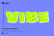Wavy Vibrant Text Effect Mockup, a Layer Style Add-On by Xtrahive (Thumbnail 1 of 2)
