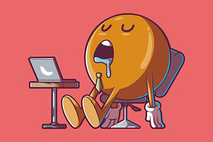 Tired Emoji!, a Work Illustration by pedrors