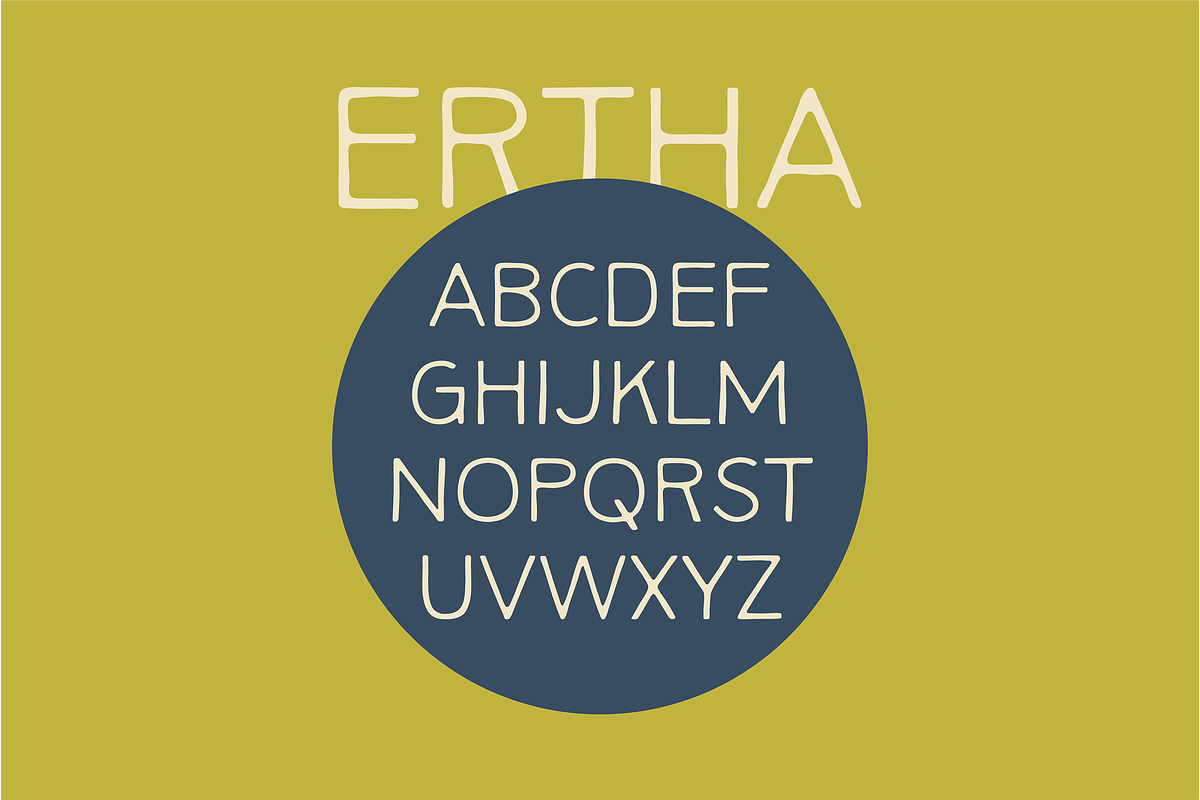 ERTHA by Abby Leighton, a Font by Abby Leighton Studio (Photo 3 of 3)