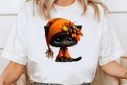 Whimsical Autumn Fall Cat Clipart, a Seasonal Illustration by Designworld (Thumbnail 6 of 8)