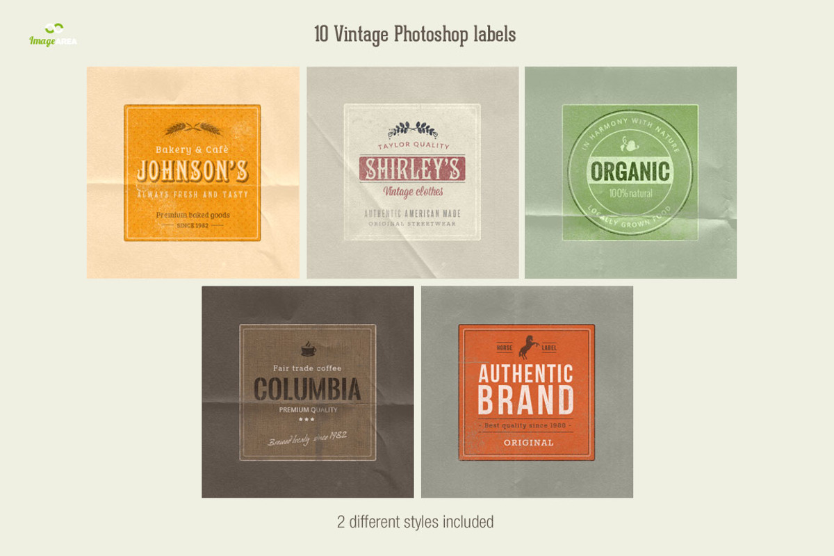 10 Photoshop Labels (2 styles) preview 7