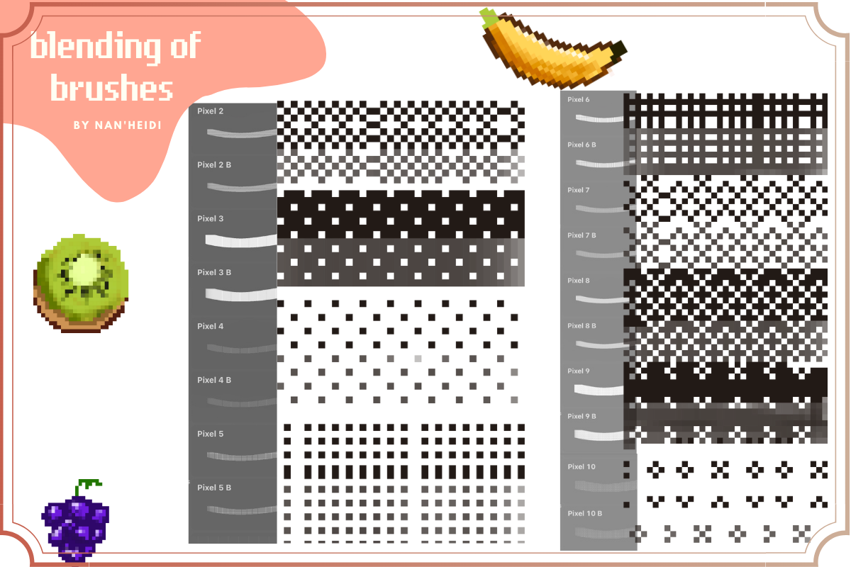 24 Pixel brush NHD 01, a Brush Add-On by Nan'Heidi (Photo 3 of 6)