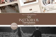 36 Instagram Wedding Templates, a Social Media Template by The Lone Crowd (Thumbnail 1 of 9)