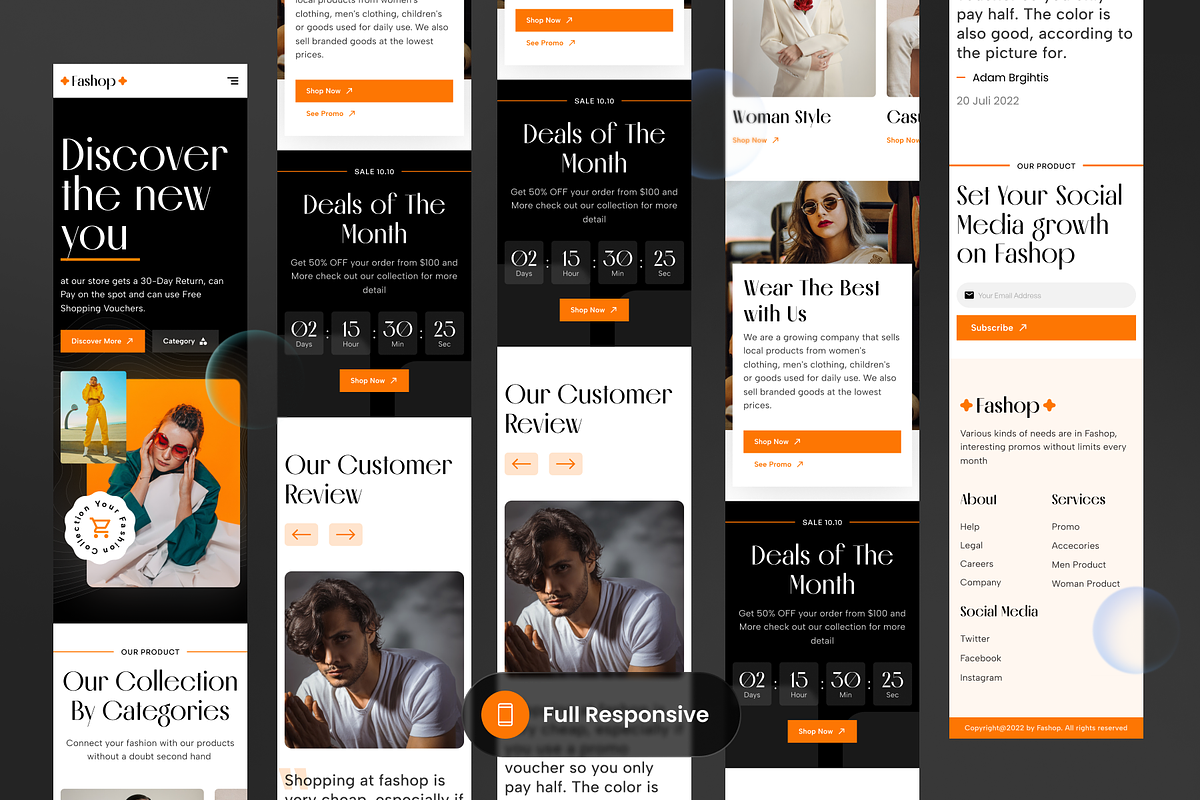 Fashion Brand Landing Page, a Landing Page Template by SLAB! Design (Photo 4 of 5)