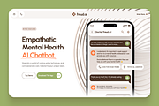 freud: AI Mental Health Website, a Landing Page Template by strangehelix.bio (Thumbnail 3 of 9)