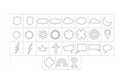 150 Shape Stamps for Procreate, a Brush Add-On by aivos (Thumbnail 4 of 7)