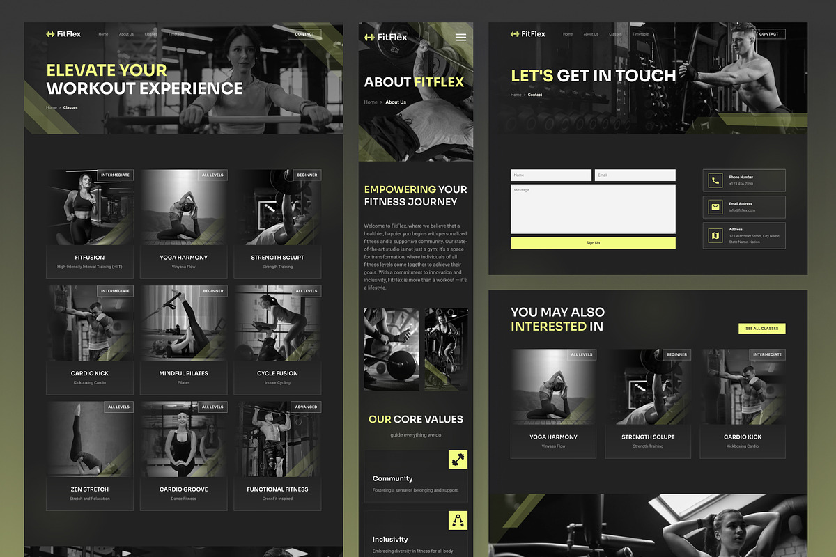 FitFlex - Fitness Gym Studio Framer, a Websites & App Template by peterdraw (Photo 3 of 5)
