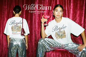 Wild Glam T-Shirt Mockup Bundle