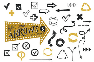 Arrows and checkmarks
