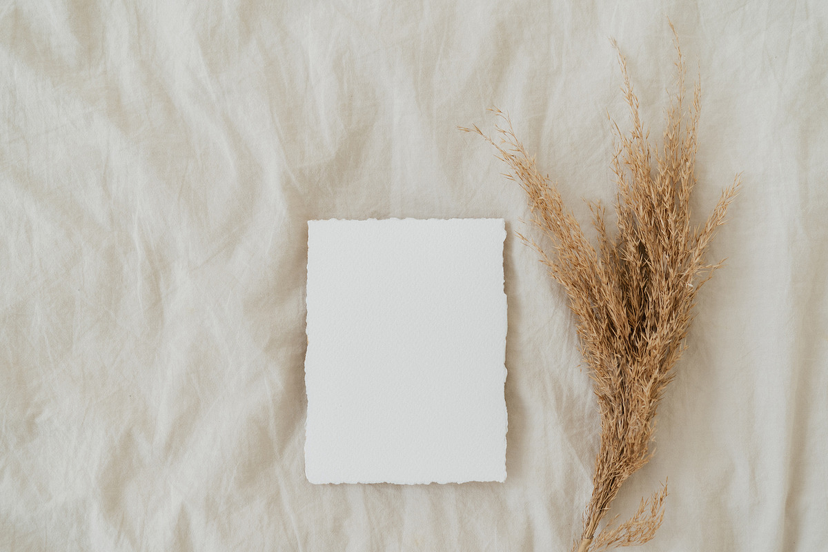 Handmade paper card mockup, a Product Mockup by sparklemockup (Photo 2 of 2)