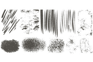 Set of grunge textures for overlay, a Texture Illustration by Tati_Kli