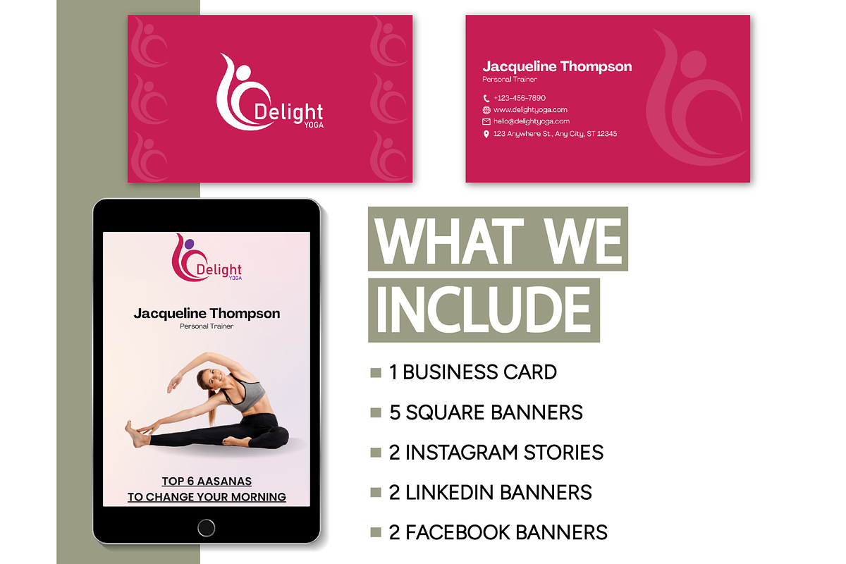 Yoga Instructor Branding Mini Bundle, a Social Media Template by Branding by Kellsey (Photo 2 of 5)