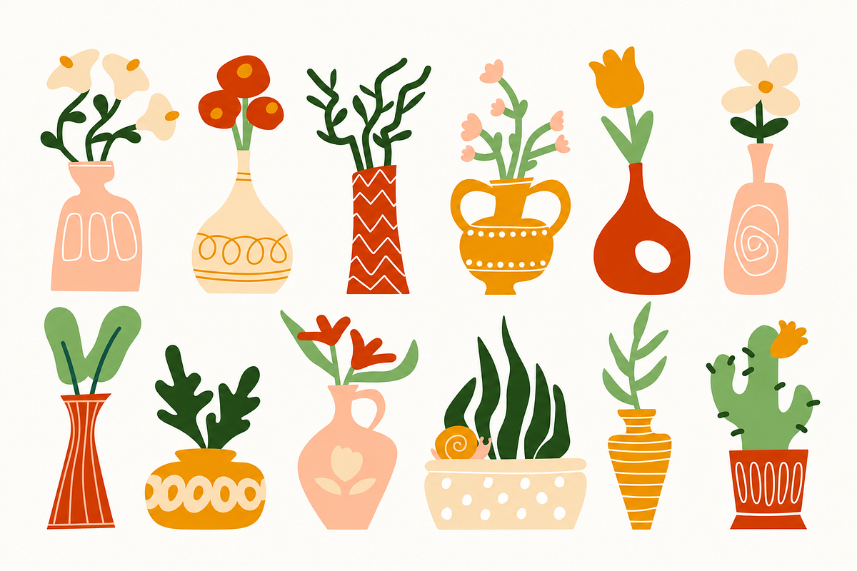Abstract Floral Elements, a Decorative Illustration by Anna Studio (Photo 5 of 12)