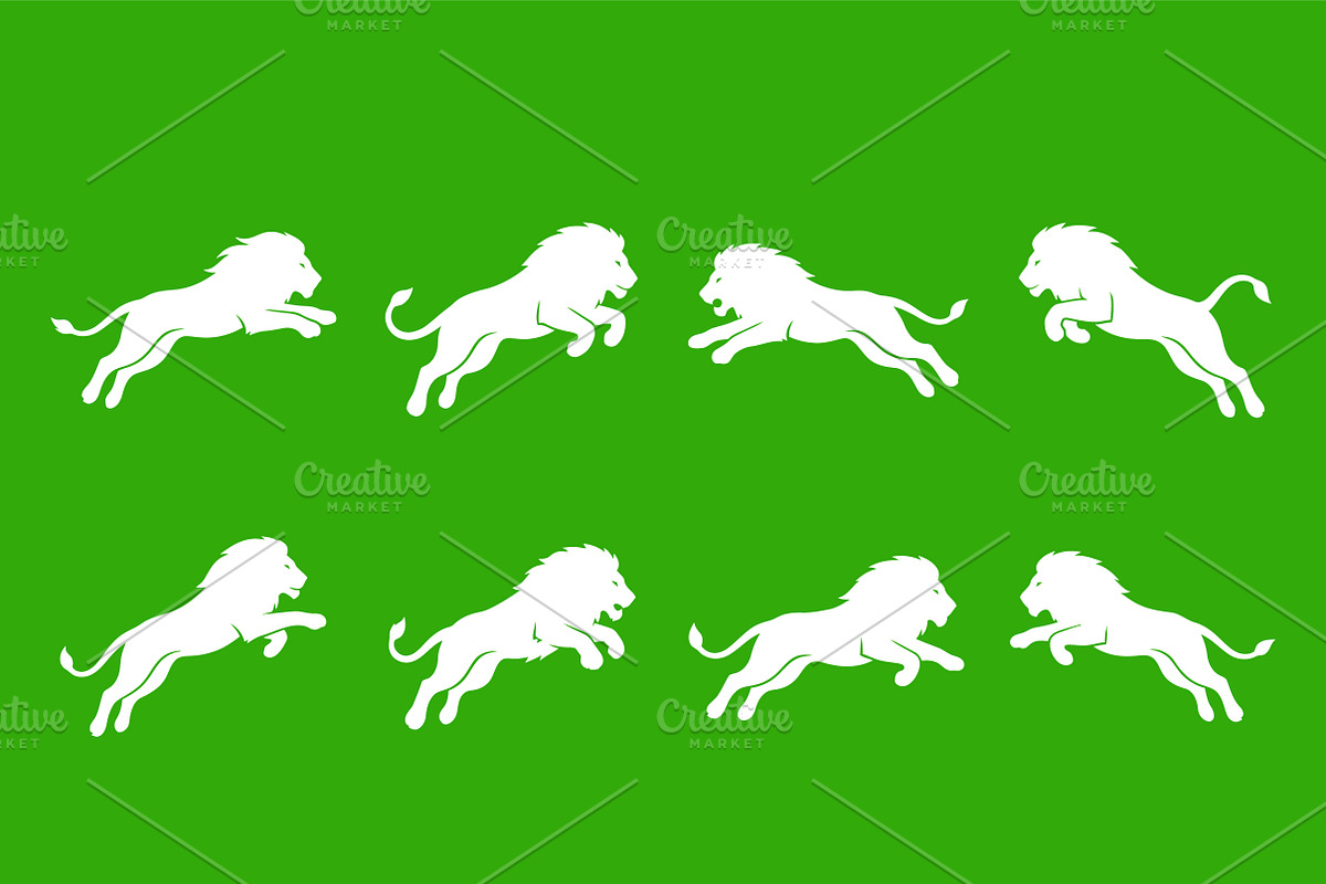 Lion Running Leaping Vector, an Object Graphic by Artonix (Photo 2 of 3)