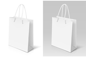 Paper bag for gift and purchase.