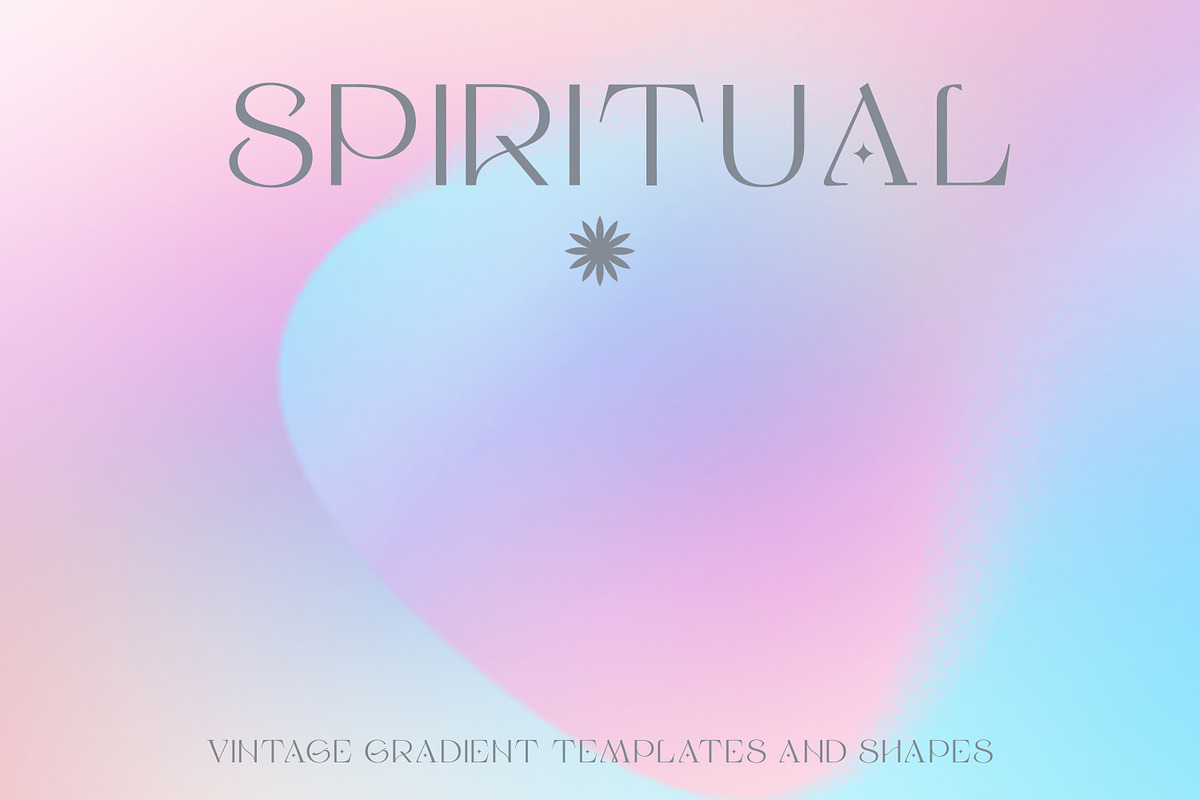 Spiritual Grainy Gradient Text, an Object Graphic by Vintage Digital Textures (Photo 15 of 15)