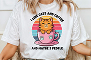 I Like Cats And Coffee Funny Cat, an Illustration by DreamCafeArt (Thumbnail 2 of 6)