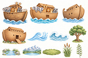 Noah’s Ark Clipart Bundle, an Animal Illustration by Villa 11 Estudio (Thumbnail 6 of 8)