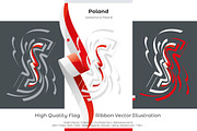 Poland flag ribbon vector, a Templates & Theme by Simbos (Thumbnail 2 of 9)