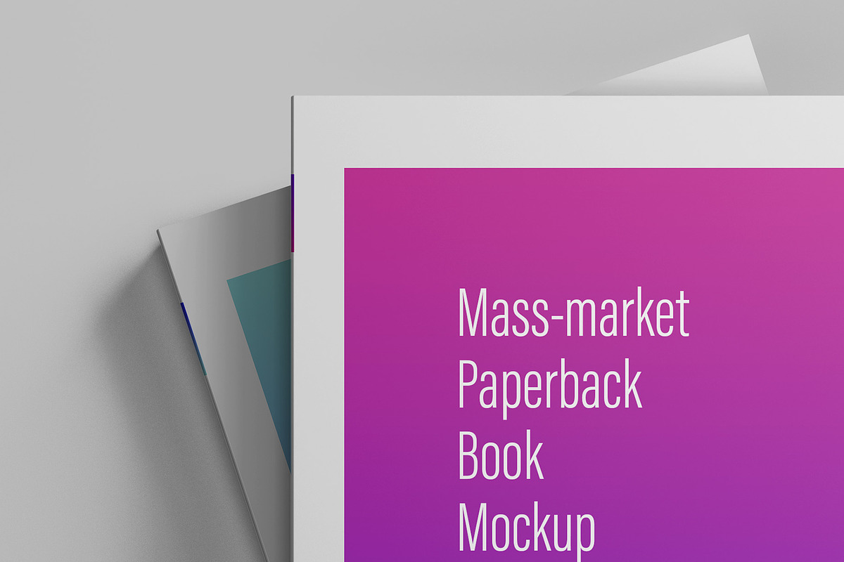 Mass-market Paperback Book Mockup, a Books & Magazine Mockup by Illusiongraphic (Photo 19 of 23)