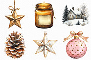 Aesthetic Christmas Clipart, an Illustration by Craft Nest (Thumbnail 5 of 6)