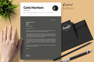 Modern Resume Template / CV - Carla