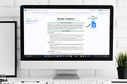 ATS friendly resume word, google doc, a Resume Template by Design_Xlab (Thumbnail 3 of 10)