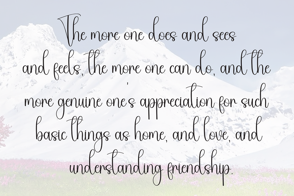 Homestay | Script Font, a Handwritten Font by Scratchones (Photo 6 of 9)